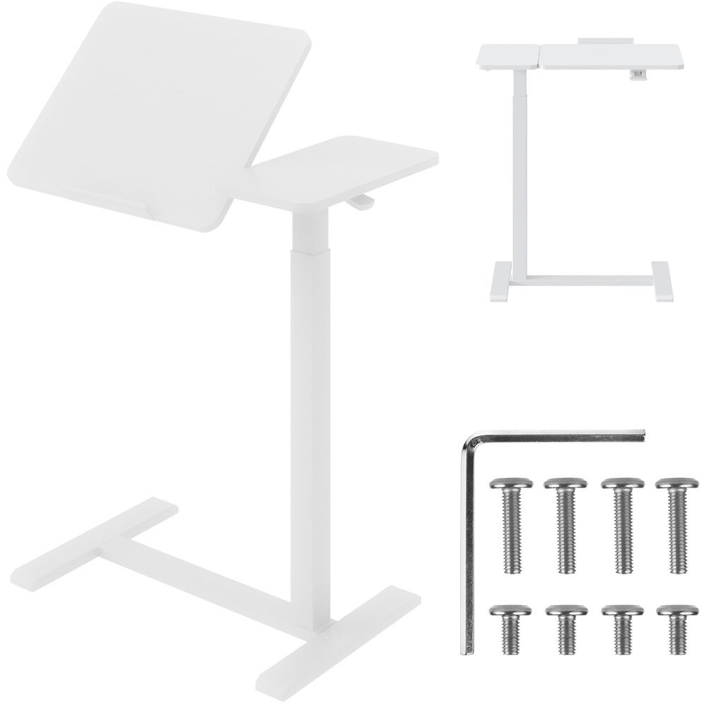  mobile desk/laptop stand, white, height adjustment 76-109cm, max. 30kg , MC-120 W