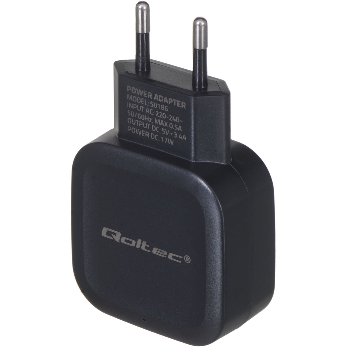 Încărcător Qoltec 17W | 5V | 3.4A | 2xUSB