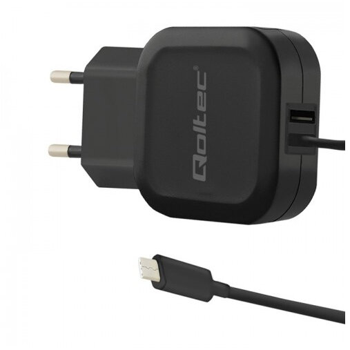 Încărcător Qoltec 17W | 5V | 3.4A | USB + USB tip C
