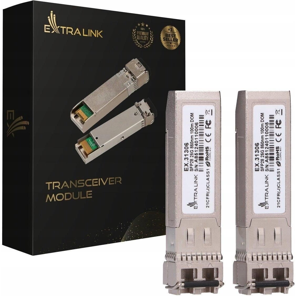  SFP28 25G 2-Pack 100m DOM