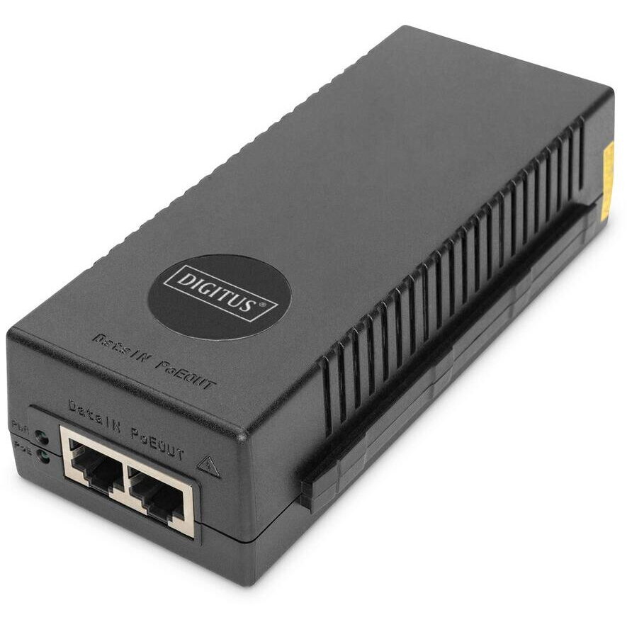 10 Gigabit Ethernet PoE+ Injector, 802.3at, 30 W