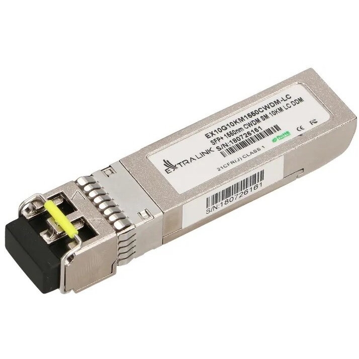 10Gbps SFP+ CWDM Module, 1550nm, single mode, 10km, LC, DDM