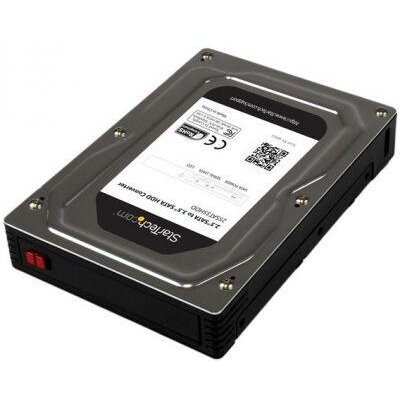 2.5 to 3.5 SATA HDD/SSD Adapter Enclosure - External Hard Drive Converter with HDD/SSD Height up to 12.5mm (25SAT35HDD) - storage enclosure - SATA 6Gb/s - SATA 6Gb/s