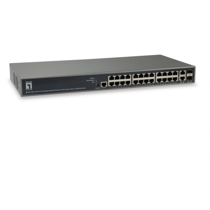 26x GE GEP-2682 2xGSFP 19 370W 24xPoE