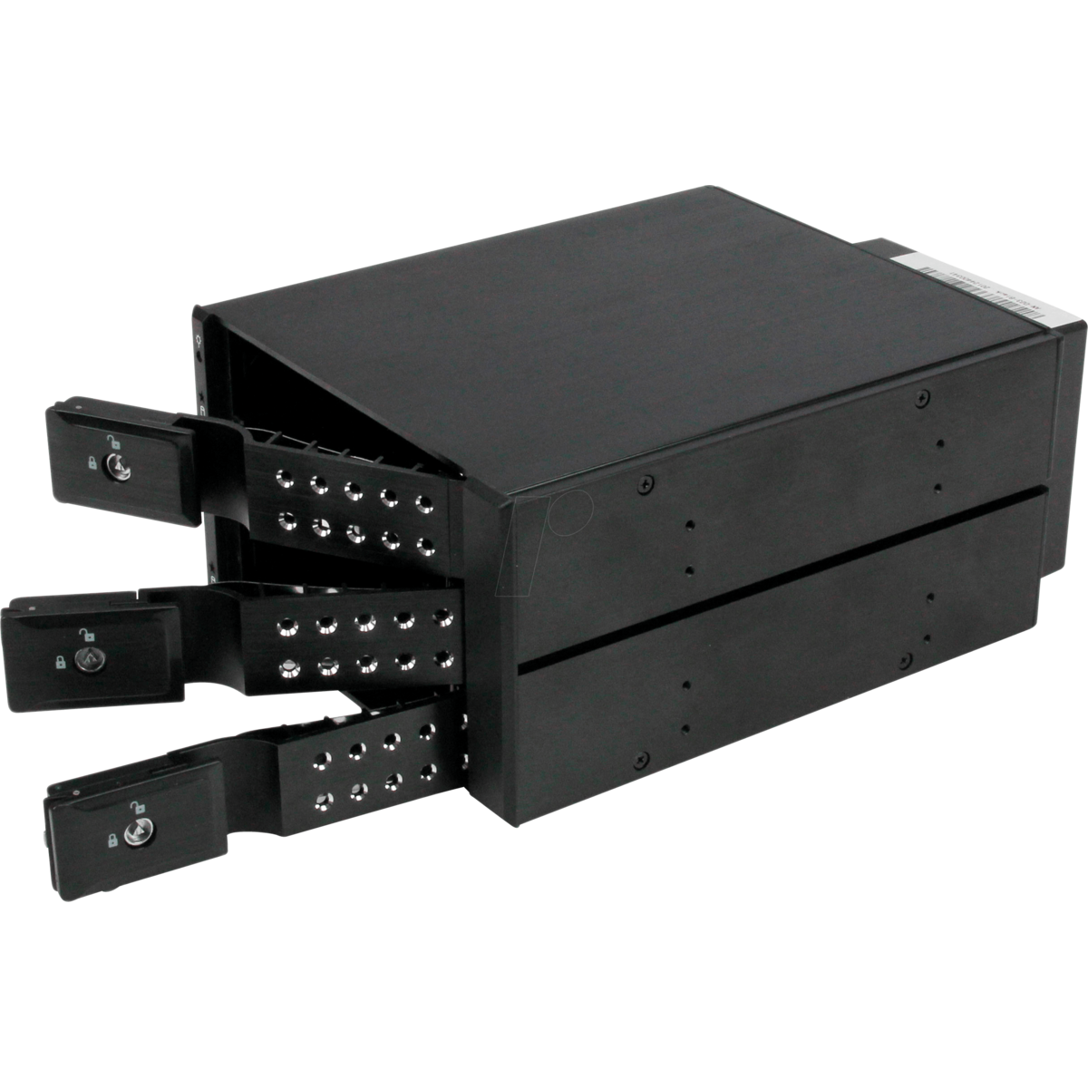 3-Bay Hot Swap Backplane for 3.5in SAS II/SATA III - 6 Gbps HDD - Aluminum Trayless Mobile Rack Backplane (HSB3SATSASBA) - storage mobile rack