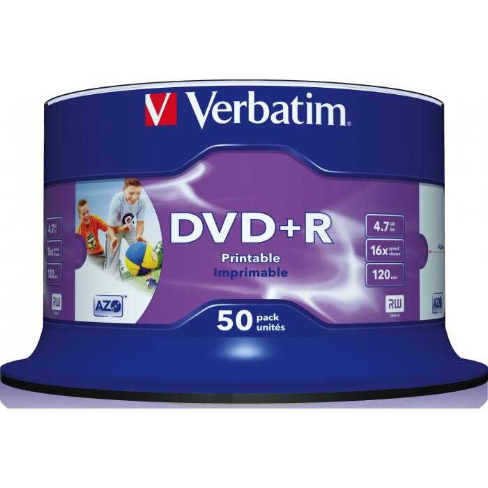 Mediu optic BLANK DVD+R SL 16X 4.7GB 50 bucati