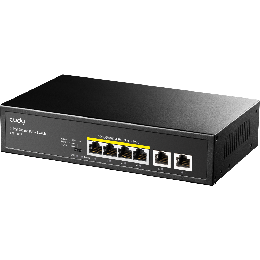 6-Port Gigabit PoE+ 65W