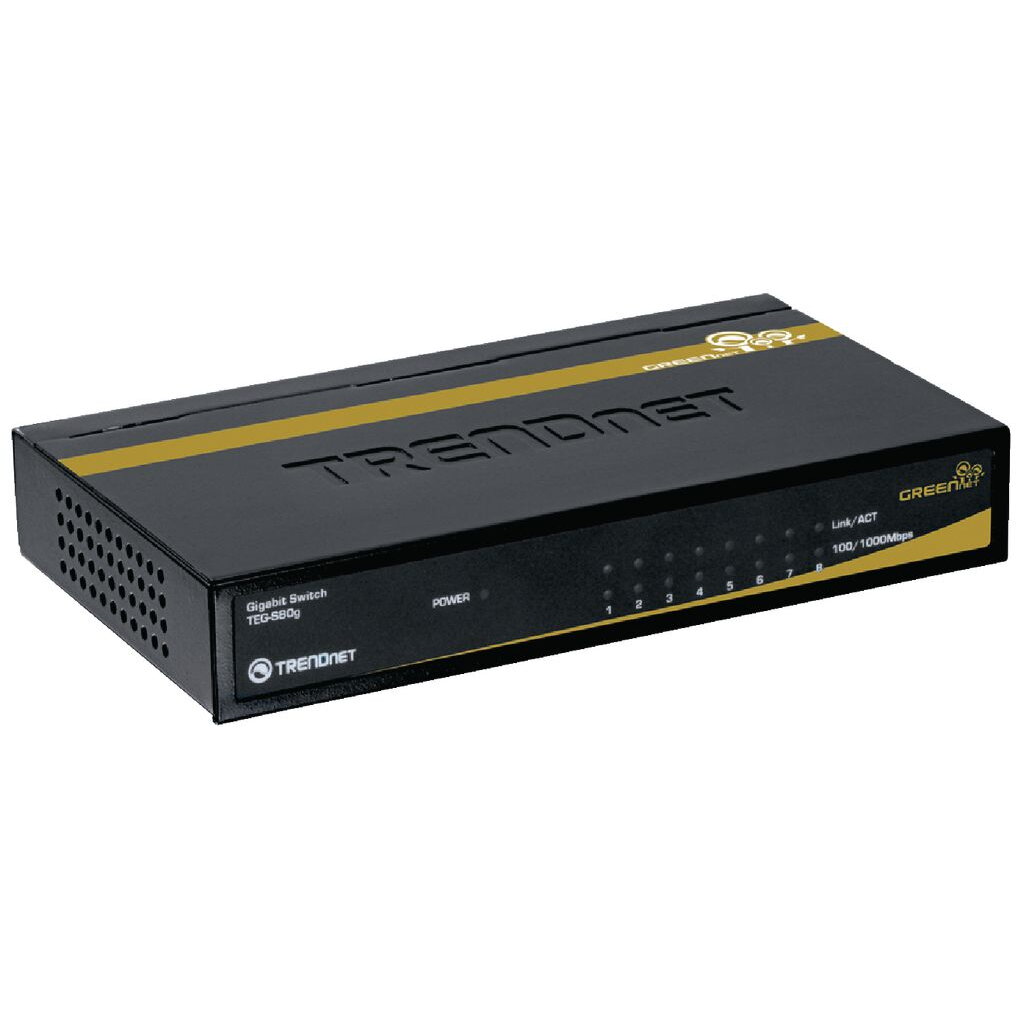 8-Port Gigabit GREENnet /w metal case