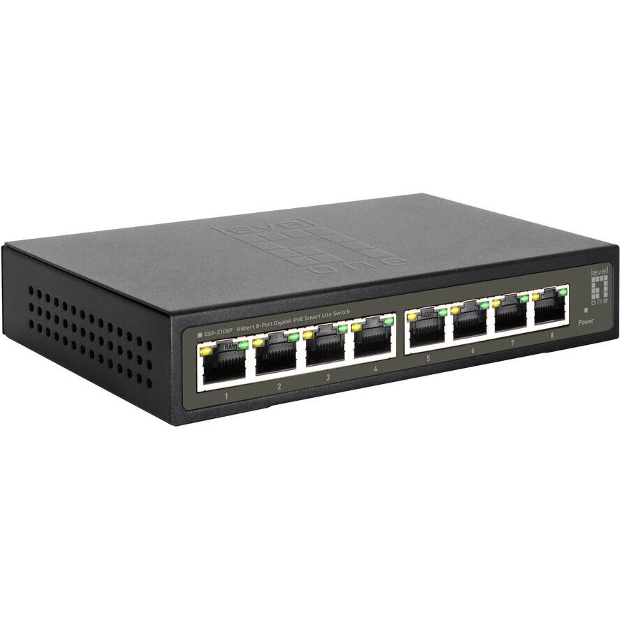 8x GE GES-2108P Hilbert        112W  8xPoE+