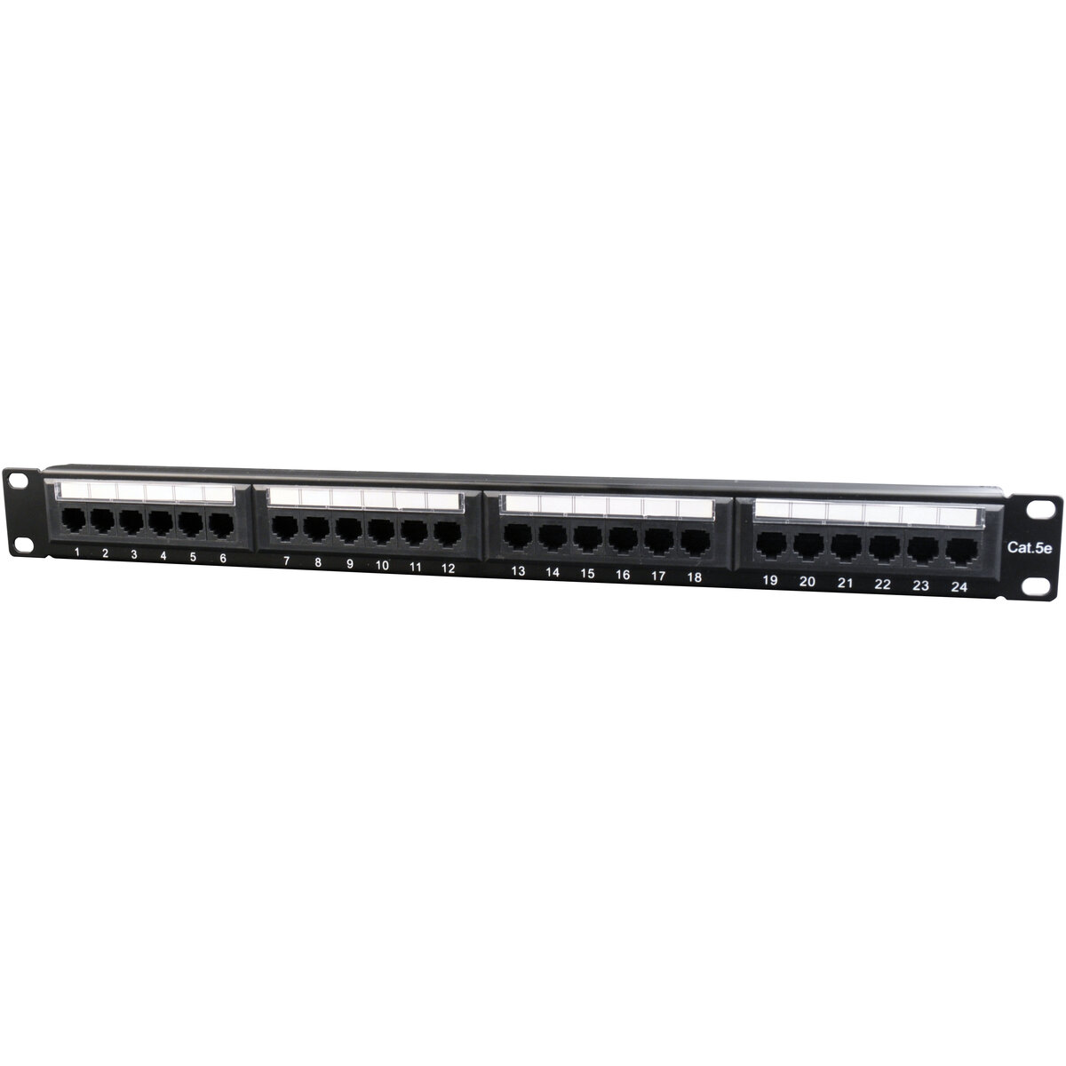Patch panel NPP-C524CM-001 24 Porturi Cat.5e 19 inch Black