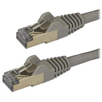 Accesoriu Retea Cablu Retea 2 m CAT6a  - 10 Gigabit Category 6a Shielded Snagless RJ45 100W PoE Patch Cord - 10GbE Grey UL/TIA Certified- 2 m - gray