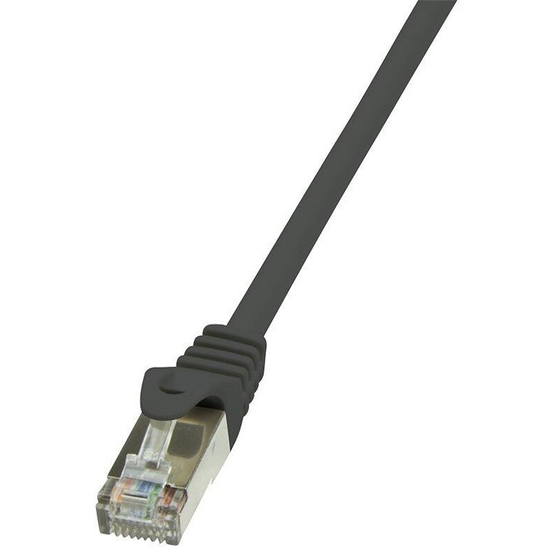 Cablu F/UTP EconLine Patchcord Cat 6 10m Negru