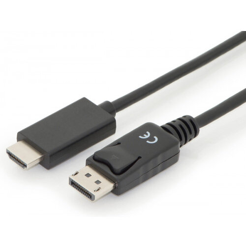 Accesoriu Retea DIGITUS DP - HDMI Type A St / St 2.0m w / War. DP 1.2 HDMI 2.0 4K / 60Hz CE Negru