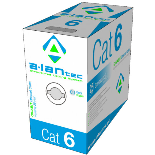 Accesoriu Retea KIU6LSOH305 Cablu Retea 305 m Cat6 U/UTP (UTP) Gri