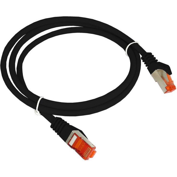 Accesoriu Retea KKS6CZA1.0  Patch-cord F/UTP cat.6 PVC 1,0 m negru