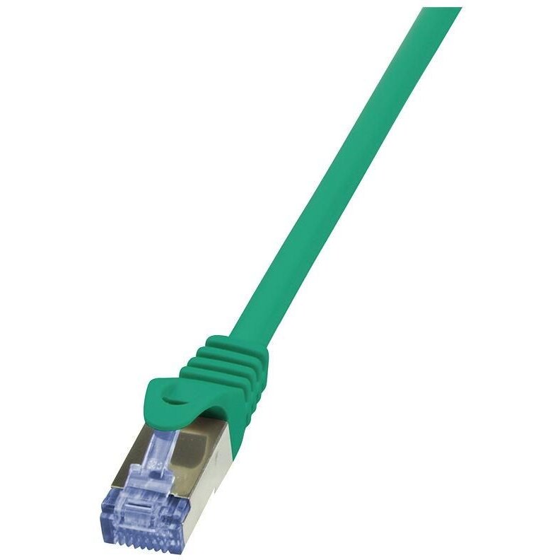 Cablu S/FTP PrimeLine Patchcord Cat 6A 10G PIMF 0.25 m Verde