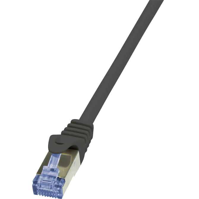 Cablu retea Patchcord Cat 6A 10G S/FTP PIMF PrimeLine 2m negru