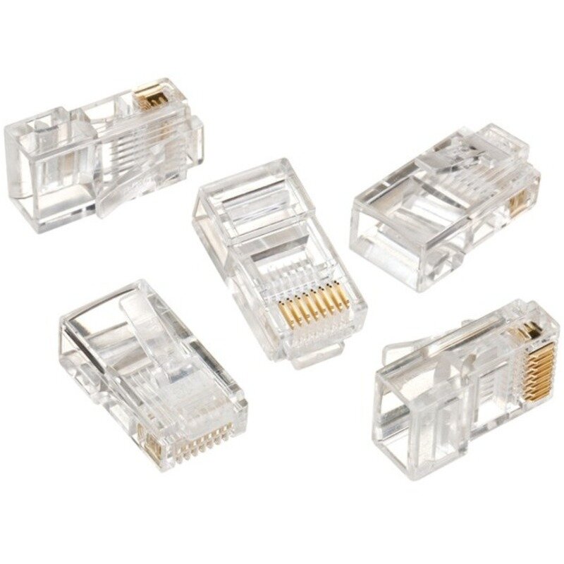 Set mufe retea RJ45 Cat6 8P8C contacte aurite 30u pentru fire solide