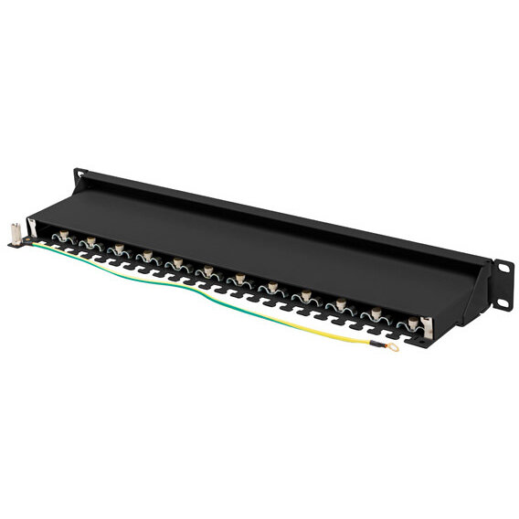 Patch Panel 19 inch 24 porturi Black