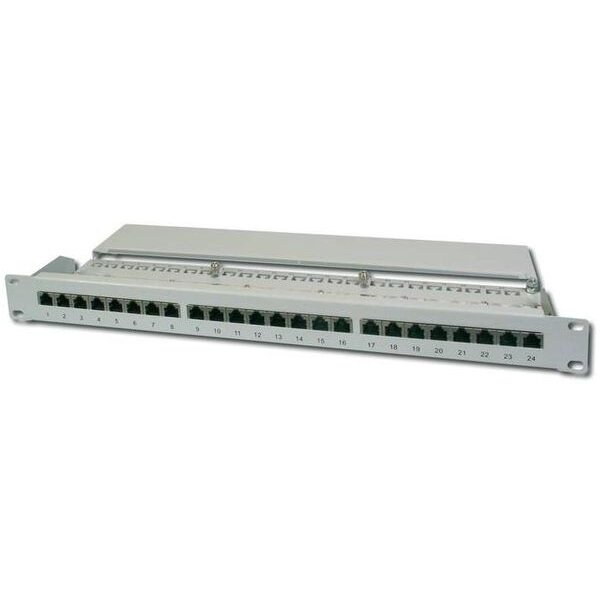 Accesoriu Retea Patch panel Digitus 24P 19 CAT6 grey, DN-91624S