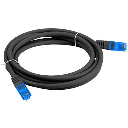 Patchcord S/FTP Cat 6A 2m Black