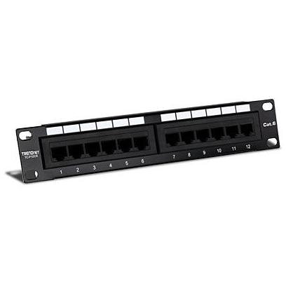 Accesoriu Retea Patchpanel 12-Port Cat. 6 neprotejat (10 wide)