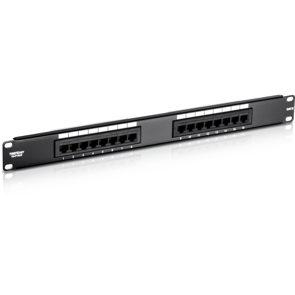 Accesoriu Retea Patchpanel 16-port Cat6 neprotejat 19