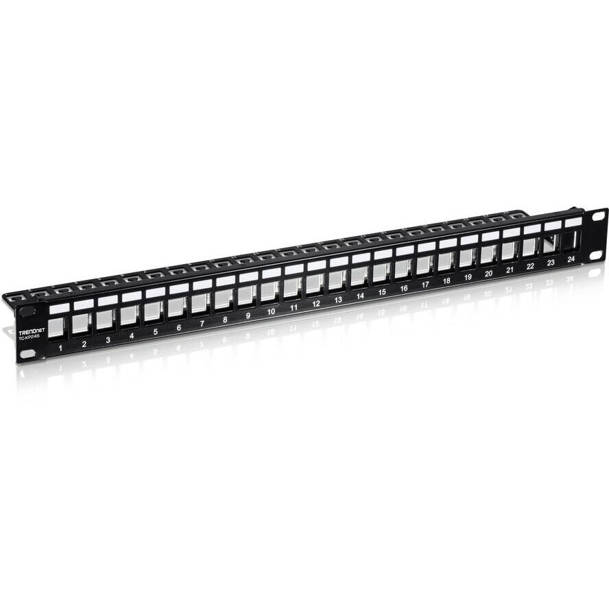 Accesoriu Retea Patchpanel 24 port Cat6 ecranat 1U 19 rackmount