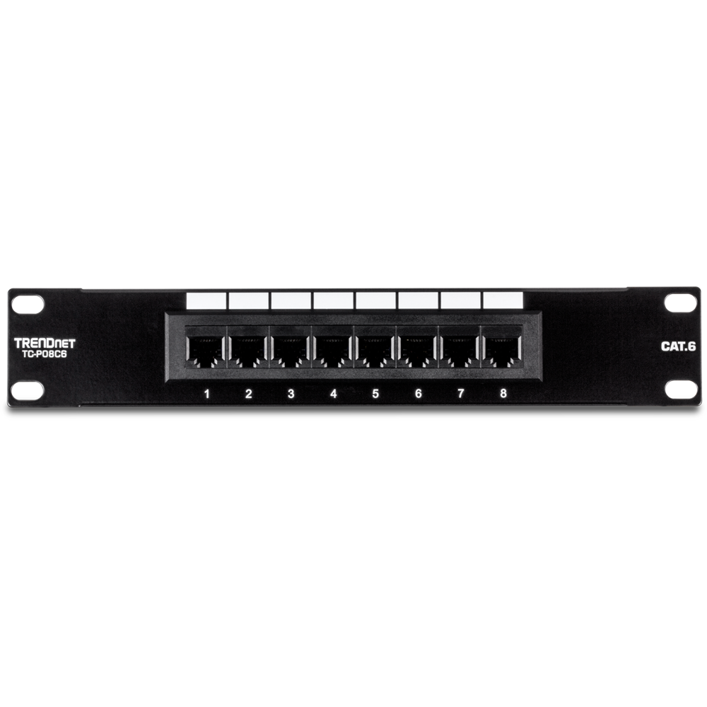 Accesoriu Retea Patchpanel 8-Port Cat. 6 neprotejat (10 wide)
