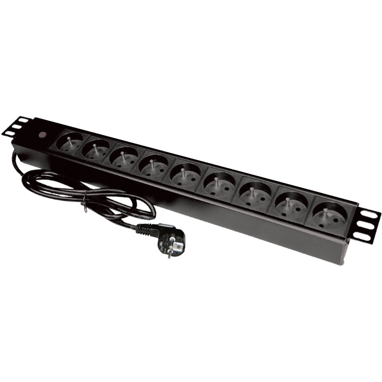 Accesoriu Retea PZ09 power extension 1.8 m 9 AC outlet(s) Indoor Black