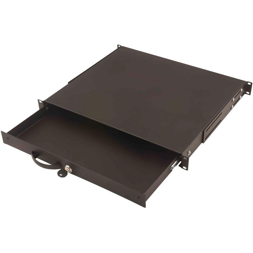 Accesoriu Retea Sertar 1HE 483mm   Negru Incuiat