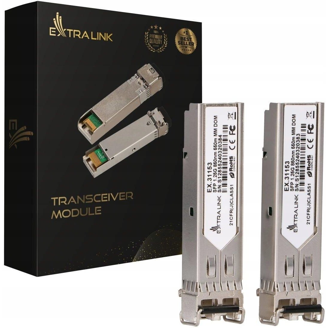 Accesoriu Retea  SFP 1.25G 2-pack 550m DOM