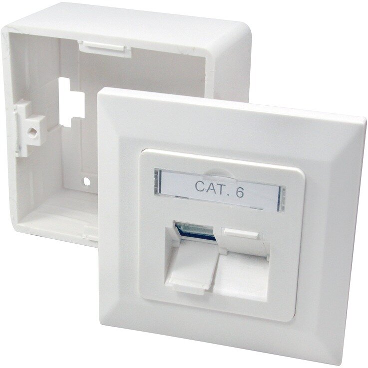 Accesoriu Retea Soclu montat / Ã®ncastrat CAT6 ecranat 2xRJ45