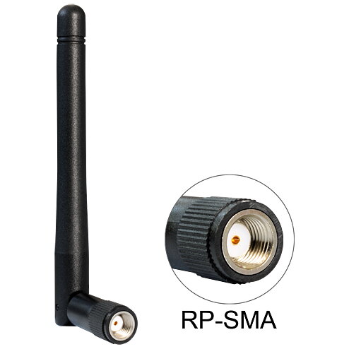Accesoriu Retea WLAN 802.11 b/g/n Antenna RP-SMA plug 2 dBi omnidirectional with tilt joint black