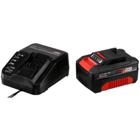 Kit de Pornire Power X Change 18V 4Ah Baterie + Incarcator Negru/Rosu