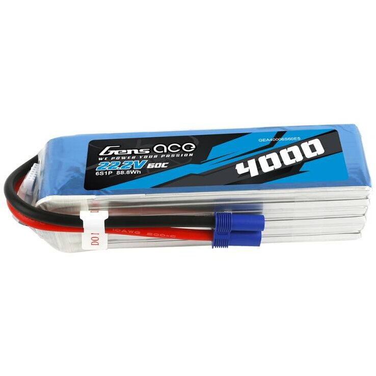 Akumulator Gens Ace 4000mAh 22.2V 60C 6S1P EC5