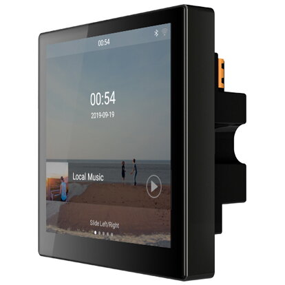 Amplificator DM839 Stereo De Perete 2x10W Cu MicroUSB/MicroSD/Bluetooth/WIFI si AUX cu Ecran LED 4inch Intercom