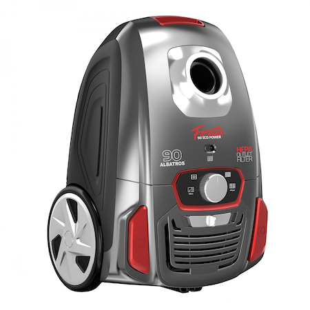 Aspirator cu Sac Forte 90 Eco Putere Absorbtie 200W Gri/Rosu