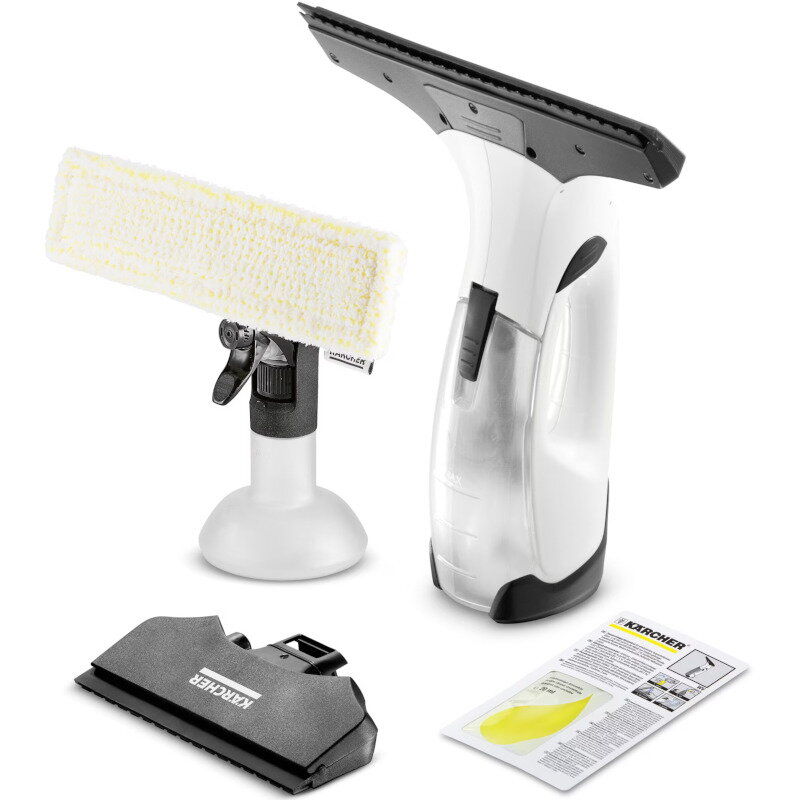 Aspirator pentru Geamuri WV 2 Plus N (1.633-642.0) cu Acumulator Alb/Negru