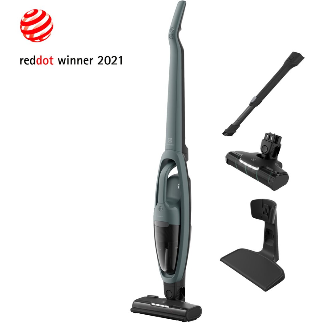 Aspirator ES52C212XN stick vacuum/electric broom Battery Dry Cyclonic, Fabric, Foam Bagless 0.5 L 0 W Green