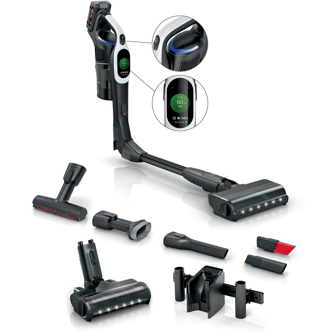 Aspirator Vertical fara Fir BCS1041WAC Unlimited 10 ProPower Filtru HEPA Negru/Alb