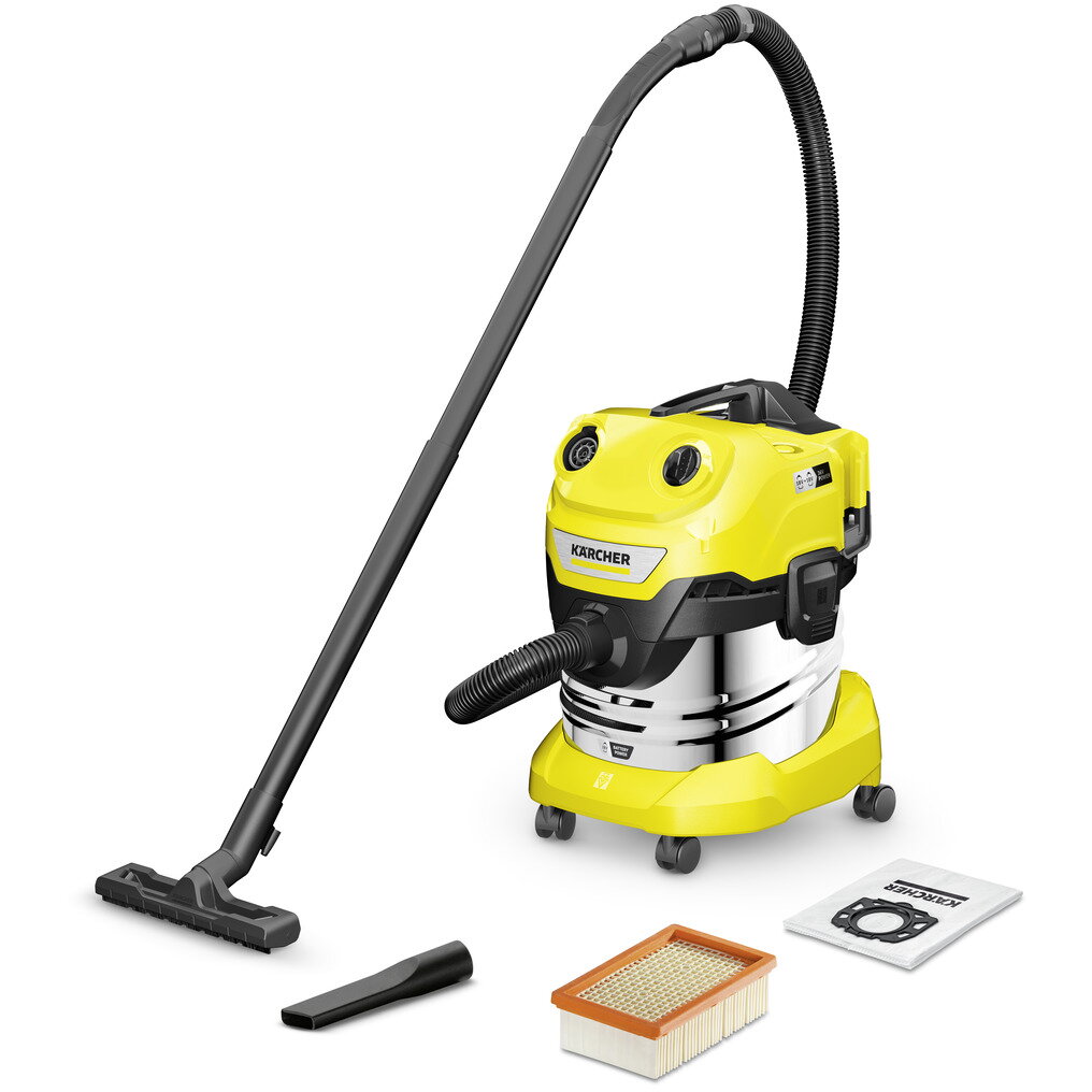 Aspirator umed și uscat cu baterie WD 4-18 S Dual