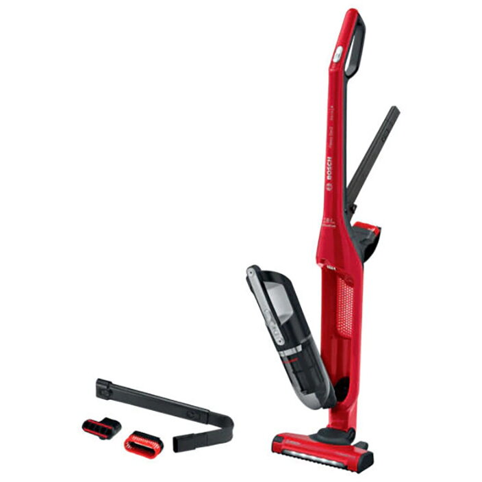 Aspirator vertical 2 in 1 Flexxo Gen 2 BBH3ZOO28 25,2V, Sistem Robust Air, Perie ALLFloor cu led, Rosu, 0.4L