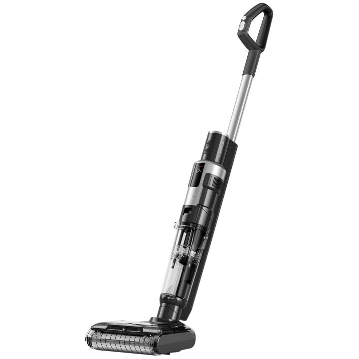 Aspirator vertical fara fir cu spalare HW9, 300 W, 30 min autonomie, aspirare umeda, autocuratare, Negru/Gri