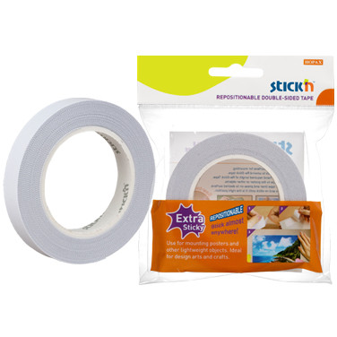 Banda dublu adeziva cu adeziv permanent, 12mm x 12 m, Stick"n Extra-Sticky