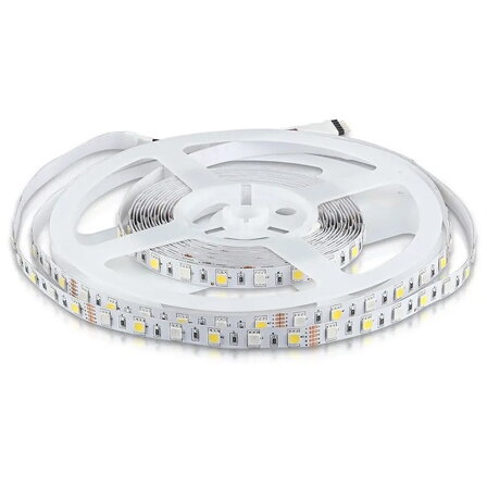 Banda LED SMD5050 60LED/M   IP20 5M RGB + Alb Cald