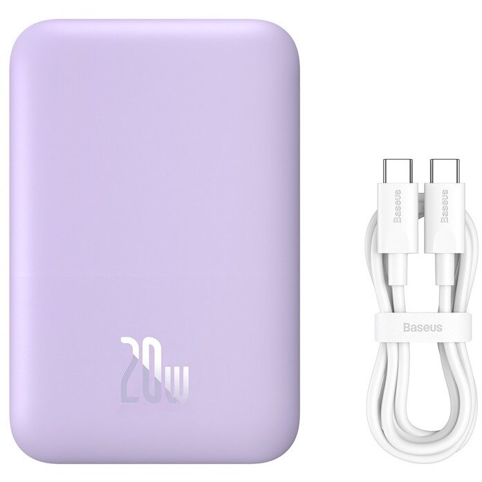 Baseus Magnetic Mini Air P10059002513-00 Lithium polymer power bank 6000 mAh Purple