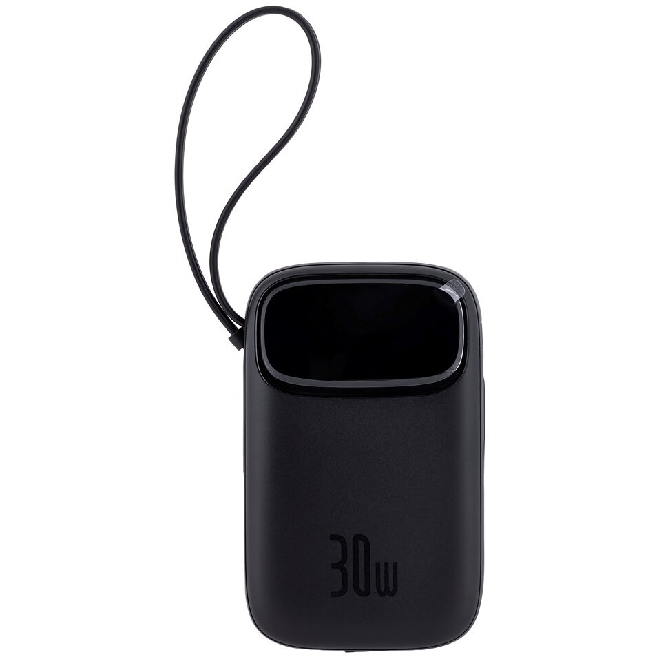 Acumulator Extern QPow 2 10000mAh 30W 2xUSB-C Negru