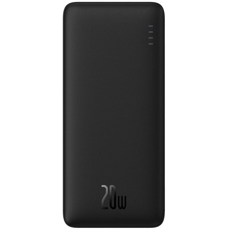 Baterie externa Airpow 10000 mAh, 1x USB-C, 1x USB, 20W, Black