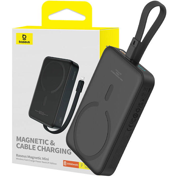 Baterie Externa Magnetic Mini 10000mAh 20W MagSafe (negru)